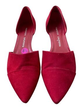 Chinese Laundry D'Orsay Pointed-Toe Flats in Red